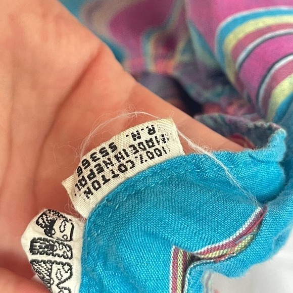 Vintage 1980’s Madras Plaid Cotton Romper Playsuit Pink, Blue, Green Size XS - Picture 13 of 16